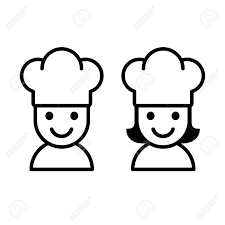 Free vector files for graphic and web designers in illustrator and eps formats. Simple Cartoon Male And Female Cook With Chef Hat Royalty Free Cliparts Vectors And Stock Illustration Image 84417212
