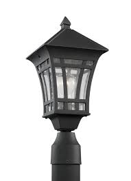 Seagull Lighting 82131 12 One Light Outdoor Post Lantern In Black Finish Black Or Gray Shop By Finish Outdoor Post Lights Sea Gull Lighting Lantern Post