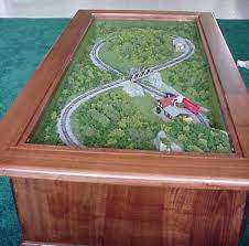 Modern coffee table with a flipping suprise. Z Scale Train Coffee Table Cheap Online