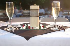 Tablescape ideas to celebrate a golden groom and blushing bride! 5 Best Wedding Anniversary Celebration Ideas
