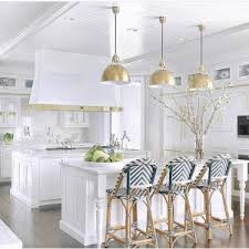 Seaside lodge hand rubbed white kitchen island and 2 stools with with granite top. 12 Best Modern Farmhouse Bar Stools