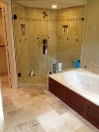 Looking to integrate a masculine theme to your bathroom décor? Travertine Bathroom Remodeling Project In West Lake Hills Austin Tx Vintage Modern Design Build In Austin Texas