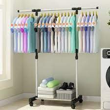 Memiliki tiga kaki sebagai penyangga, jemuran baju. Jual Rak Jemuran Baju Stand Hanger Single Gawangan Gantungan Kokoh Kuat Jakarta Barat Arl Java Tokopedia