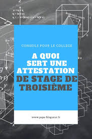 Je vous propose ma lettre et pourriez. L Attestation De Stage De 3eme