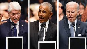 Watch: Obama, Biden and Clinton honour Jesse Jackson at funeral