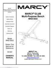 marcy club mkb 5832 manuals