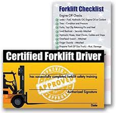 However, if you are getting certified on multiple types or for. Forklift Certification Training Cards Package Of 10 Amazon Com