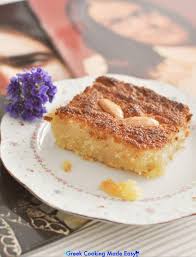 Harrisa Or Basboussa Semolina Cake Arisa H Mpasmpoysa In 2020 Greek Cooking Eat Greek Homemade Recipes