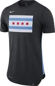 Chicago Bulls By Nike Dri Fit Nba City Edition Graphic Tee Mens Medium Nwt 40 Nba T Shirts Nike Men Men