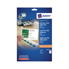 Place order at fedex office. Avery Quick Clean Business Cards White 200 G M2 25 Pcs 250 Business Cards Cards Card Stock El Alm Se