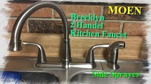 Moen 75450 rb careerist kitchen faucet. How To Install A Moen Kitchen Faucet With Side Sprayer Youtube