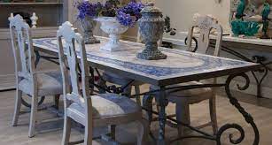 A dining room table is the one place in which your guests generally end up spending the most time, and it plays an enormous role in every holiday. Casa Padrino Luxury Baroque Dining Table Handmade Wrought Iron Kitchen Table With Natural Stone Mosaic Tile Table Top Garden Table Terrace Table Garden Patio Dining Room Furniture