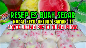 Di resep ini saya menghabiskan uang sebanyak 120ribuan, dan. Resep Es Buah Segar Cocok Untuk Jualan Di Bulan Puasa Ide Usaha Modal Sedikit Untung Banyak Youtube