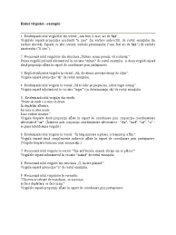 Explică rolul virgulei în secvența: Rolul Virgulei