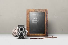 Rustic Chalkboard Old Camera Mockup Rustic Chalkboard Graphic Design Templates Graphic Design Layouts