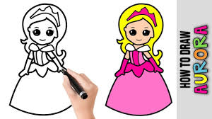 Or you can also enjoy it by yourself. How To Draw Aurora Disney Princess Easy Pictures To Draw Step By Step Cute Easy Drawings Princess Drawings Aurora Art