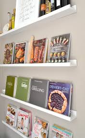 How I Created My Diy Cookbook Wall Using Ikea Picture Ledges Ikea Picture Ledge Ikea Pictures Ikea Wall Shelves