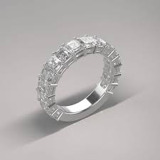 Remontage Alliance Diamants Taille Emmeraude Alliance Diamant Joaillerie Alliance