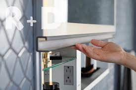 Up it goes, and up it stays. Citation Uplift Tech Cabinet More Than Meets The Eye Architect Magazine