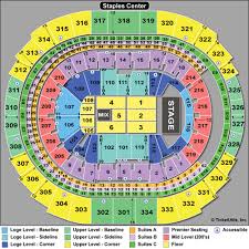 Unfolded Laker Seating Chart Staples Center Staples Seat