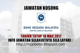 Kerja kosong bank rakyat terkini. Jawatan Kosong Di Bank Negara Malaysia Bnm 18 Mac 2017 Jawatan Kosong Terkini Di Bank Negara Malaysia Bnm Mac 2017 Permohonan Adala Malaysia Negara Mac