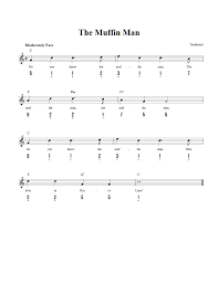 › free kalimba sheet music. The Muffin Man Easy Kalimba Sheet Music And Tab With Chords And Lyrics
