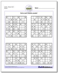 Word and logic puzzles are a wonderful way to engage the mind on lazy sunday mornings, and they're also useful educational tools for children. Sudoku Medium