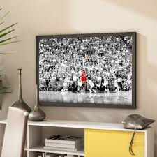 White supremacy ruled the south and black athletes were told they were inferior. Latitude Run Michael Jordan The Last Shot Sports Nba Chicago Bulls Superstar Legend Black And White Crowd Framed Photographic Print Reviews Wayfair Ca