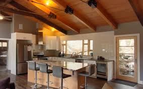 Modern cabin kitchens often aim at creating a balance between the outside and the inside. Modern Cabin Renovation Contemporary Kitchen Seattle By Touch Architecture Houzz