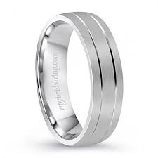 14k Brush Finished Plain White Gold Wedding Band White Gold Wedding Rings Titanium Wedding Rings White Gold Wedding Bands