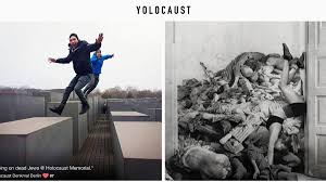 The israeli satirist and author, based in berlin, has published a response to the thousands of superficial, flippant photos taken at berlin's holocaust memorial in a new art project called yolocaust. Welt Ar Twitter Satire Projekt Yolocaust Prangert Selfies Vor Holocaust Mahnmal An Https T Co Oopeesrtkp