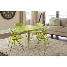 5 Piece Folding Table And Chair Set In A Card Table And Chairs Small Living Room Furniture Compact Table And Chairs