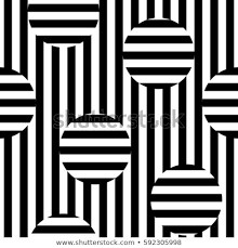 Black And White Optical Illusion Square Vector Monochrome Seamless Pattern Black And White Stripes Texture Optical Illusion Optical Illusion Quilts Optical Illusions Stripes Texture