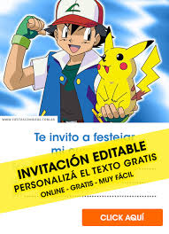 25 Free Pokemon Pikachu Birthday Invitations For Edit Customize Print Or Send Via Whatsapp Fiestas Con Ideas Pikachu is an electric type pokemon introduced in generation 1. 25 free pokemon pikachu birthday