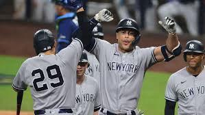 The 2021 new york yankees schedule is available right here at vivid seats. Yankees Vs Rays Score New York Slams Tampa In Alds Game 1 As Giancarlo Stanton Aaron Judge Go Deep Cbssports Com