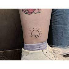 Smile It S Sunrise Stick Poke Tattoo Hand Poked Tattoo Poke Tattoo