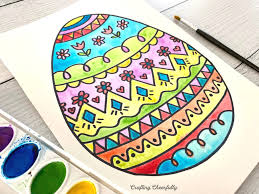 The exciting patterns on the eggs offer a wide range of variety to choose from. Cute Doodle Easter Egg Free Printable Crafting Cheerfully
