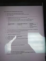 Solved Unit 3 Upld Structure And Blochemistry Active Lea