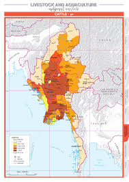 Myanmar Livestock Map Map Sagaing Cartography