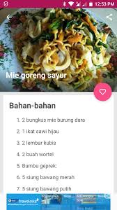 Contact mi burung dara on messenger. Resep Mie Goreng Sederhana For Android Apk Download