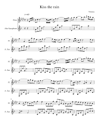 Download the pdf, print it and use our learning tools to master it. Kiss The Rain Flute Alto Duet Sheet Music For Piano Flute Saxophone Alto Mixed Trio Musescore Com