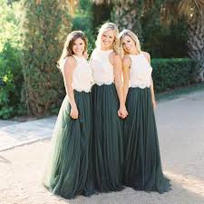Popular Lace Bodice Green Tulle Skirt A Line Custom Bridesmaid Dresses Cheap Unique Tulle Long Bridesmaid Gown Bd122 Tulle Bridesmaid Dress Green Tulle Skirt Long Bridesmaid Gowns