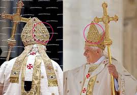 Pope Wears Babylonian Assyrian Fish Cap And The Star Of God Saturn I Don T Believe That The Majority Of Jews K Babylon The Great Idol Worship Catholic Church