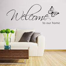 We produce a various collections of peel and stick wall tiles including embossed subway designs, marble designs, long grain glass designs and a variety of brick designs. Buy Welcome To Our Home Wall Sticker Beautiful For Room Wall Decals Home Decoration On The Wall At Affordable Prices Free Shipping Real Reviews With Photos Joom