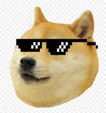 The image is png format with a clean transparent background. Download Thug Life Meme Dog Png Image Doge Png Free Transparent Png Images Pngaaa Com