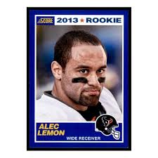 2013 Score Purple #334 Alec Lemon Houston Texans Football Card