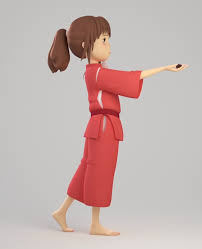 Artstation 3d Model Spirited Away Sen Participant Of Cgtrader Awards Jimmy Zhao In 2020 Studio Ghibli Movies Model Studio Ghibli