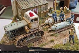 cardboard plastic metal military diorama military modelling scale model building