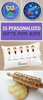 This selection of crowd pleasers delights children time and time again. 25 Personalized Gifts For Kids Christmas And Birthday Gift Ideas Personalized Gifts For Kids Christmas Gifts For Kids Unique Gifts For Kids