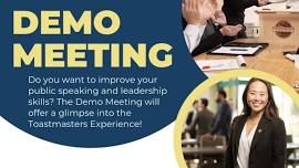 District 53 Toastmasters Demo Meeting